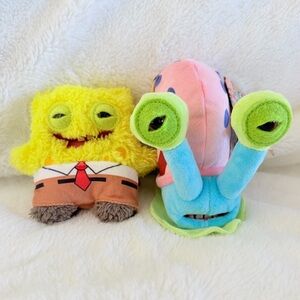 Zuru Fuggler x SpongeBob SquarePants Plush Keyring Set - SpongeBob & Gary